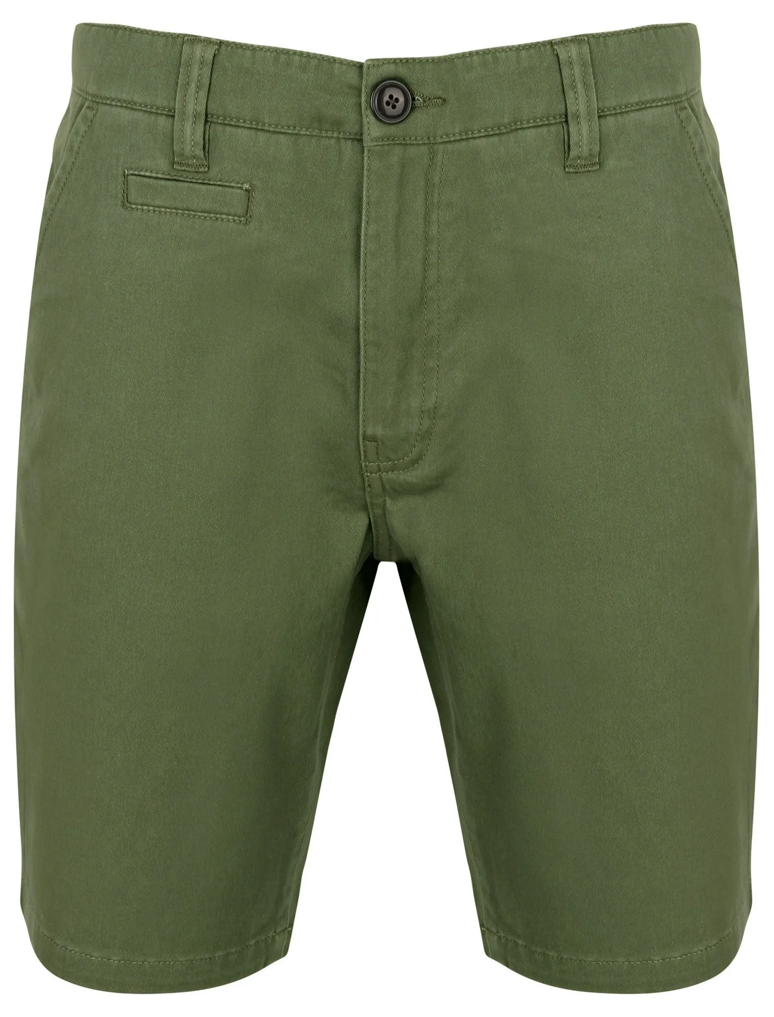 Scotch Cotton Twill Chino Shorts with Stretch In Duck Green - South Shore
